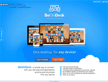 Tablet Screenshot of beondesk.com